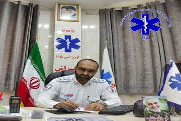 اورژانس ١١۵ گراش، در ایام اربعین، در کشور عراق، مرز شلمچه و شهرستان گراش،  آماده ارائه خدمت به عزاداران حضرت اباعبدالله الحسین (